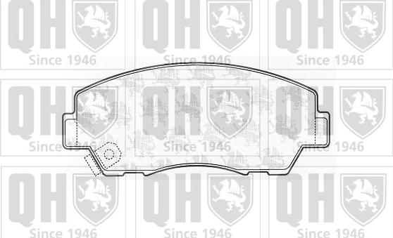 Quinton Hazell BP541 - Тормозные колодки, дисковые, комплект autospares.lv