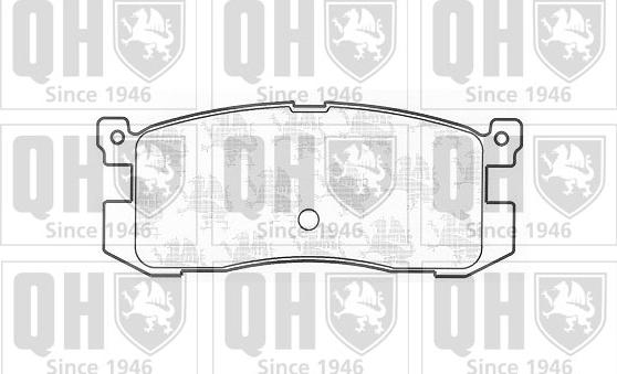 Quinton Hazell BP566 - Тормозные колодки, дисковые, комплект autospares.lv