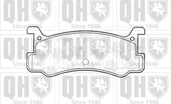 Quinton Hazell BP560 - Тормозные колодки, дисковые, комплект autospares.lv