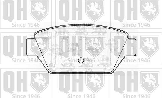 Quinton Hazell BP513 - Тормозные колодки, дисковые, комплект autospares.lv