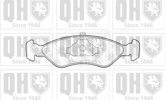 Quinton Hazell BP585 - Тормозные колодки, дисковые, комплект autospares.lv