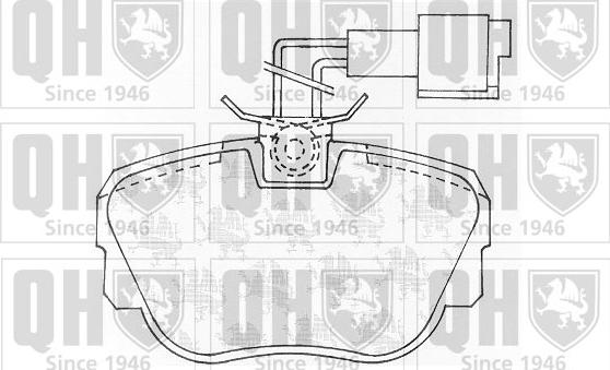 Quinton Hazell BP534 - Тормозные колодки, дисковые, комплект autospares.lv