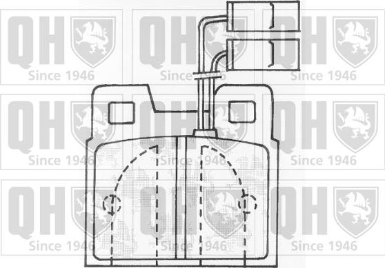 Quinton Hazell BP527 - Тормозные колодки, дисковые, комплект autospares.lv