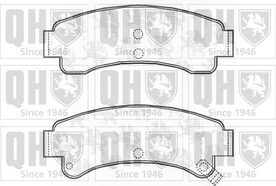 Quinton Hazell BP574 - Тормозные колодки, дисковые, комплект autospares.lv