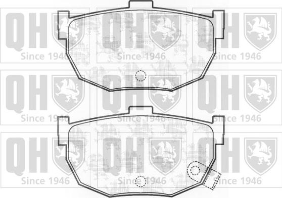 Quinton Hazell BP575 - Тормозные колодки, дисковые, комплект autospares.lv