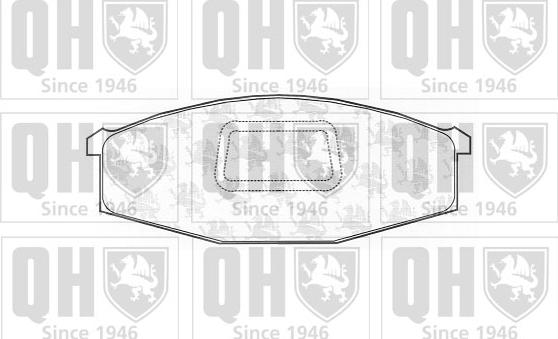 Quinton Hazell BP573 - Тормозные колодки, дисковые, комплект autospares.lv