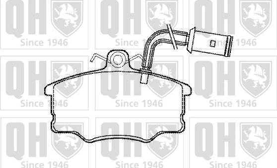 Quinton Hazell BP669 - Тормозные колодки, дисковые, комплект autospares.lv