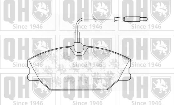 Quinton Hazell BP605 - Тормозные колодки, дисковые, комплект autospares.lv