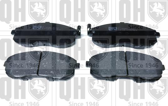 Quinton Hazell BP680 - Тормозные колодки, дисковые, комплект autospares.lv