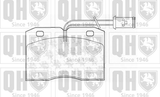 Quinton Hazell BP687 - Тормозные колодки, дисковые, комплект autospares.lv