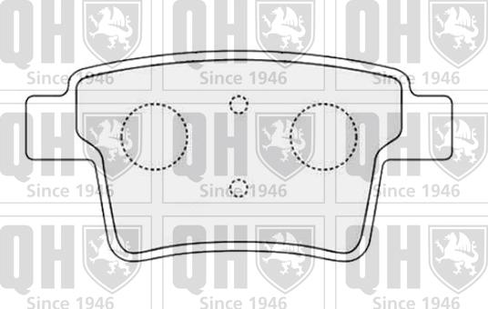 Quinton Hazell BP1499 - Тормозные колодки, дисковые, комплект autospares.lv