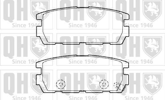 Quinton Hazell BP1446 - Тормозные колодки, дисковые, комплект autospares.lv