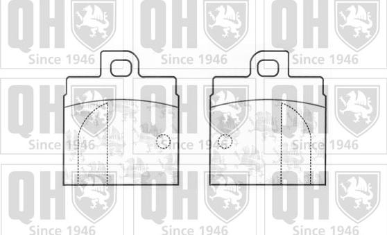 Quinton Hazell BP144 - Тормозные колодки, дисковые, комплект autospares.lv