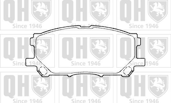 Quinton Hazell BP1467 - Тормозные колодки, дисковые, комплект autospares.lv