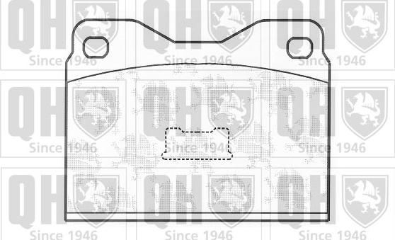 Quinton Hazell BP146 - Тормозные колодки, дисковые, комплект autospares.lv