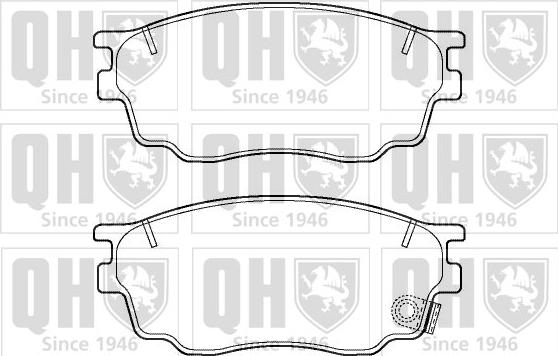 Quinton Hazell BP1411 - Тормозные колодки, дисковые, комплект autospares.lv