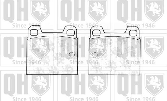 Quinton Hazell BP143 - Тормозные колодки, дисковые, комплект autospares.lv