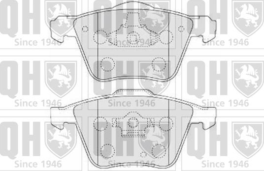 Quinton Hazell BP1548 - Тормозные колодки, дисковые, комплект autospares.lv