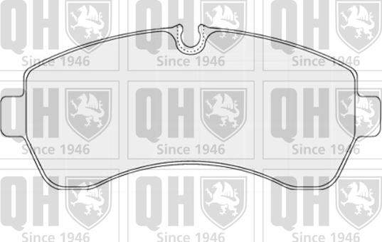 Quinton Hazell BP1554 - Тормозные колодки, дисковые, комплект autospares.lv