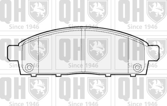 Quinton Hazell BP1565 - Тормозные колодки, дисковые, комплект autospares.lv