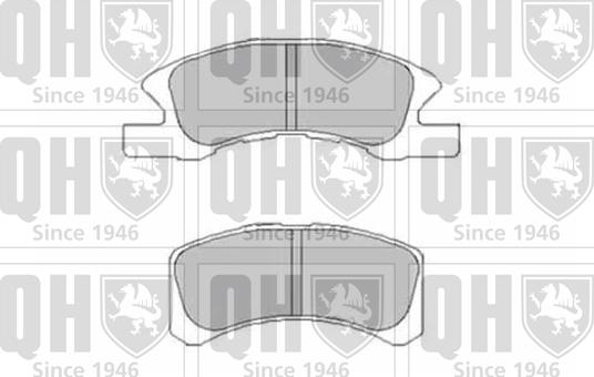Quinton Hazell BP1507 - Тормозные колодки, дисковые, комплект autospares.lv