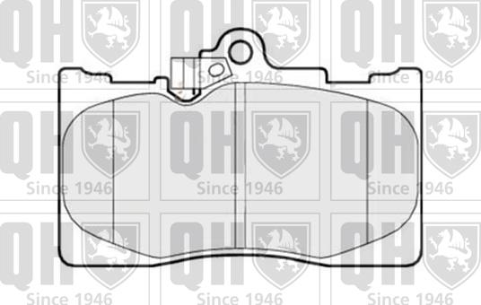 Quinton Hazell BP1519 - Тормозные колодки, дисковые, комплект autospares.lv