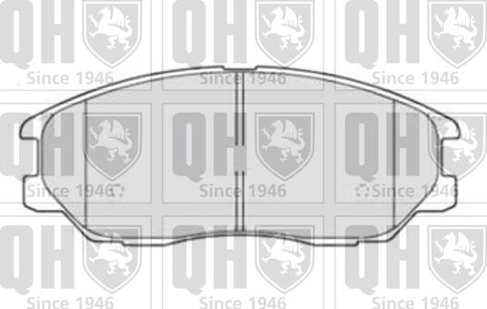 Quinton Hazell BP1510 - Тормозные колодки, дисковые, комплект autospares.lv