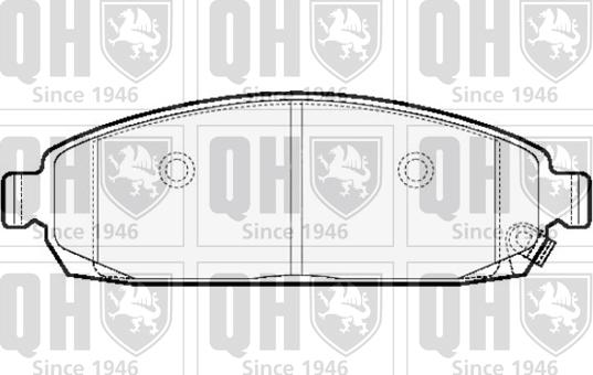 Quinton Hazell BP1511 - Тормозные колодки, дисковые, комплект autospares.lv