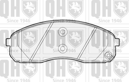 Quinton Hazell BP1513 - Тормозные колодки, дисковые, комплект autospares.lv