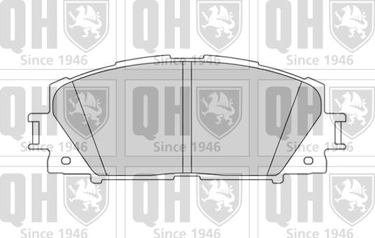 Quinton Hazell BP1586 - Тормозные колодки, дисковые, комплект autospares.lv