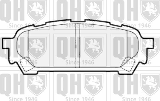 Quinton Hazell BP1531 - Тормозные колодки, дисковые, комплект autospares.lv