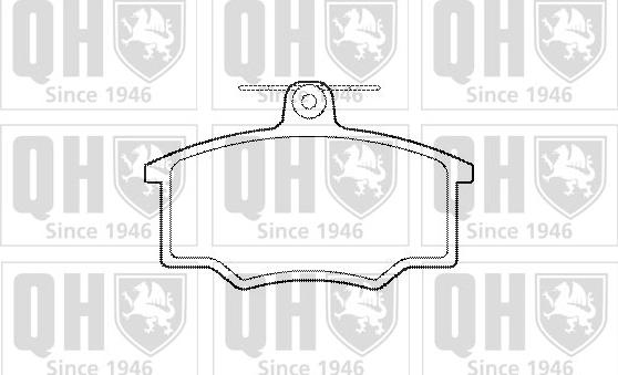 Quinton Hazell BP153 - Тормозные колодки, дисковые, комплект autospares.lv