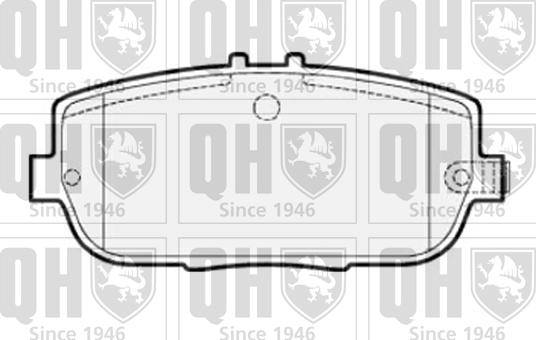 Quinton Hazell BP1521 - Тормозные колодки, дисковые, комплект autospares.lv