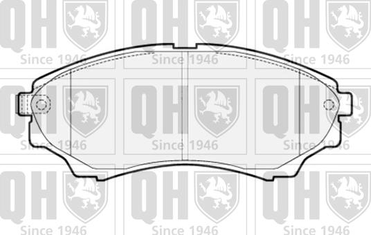 Quinton Hazell BP1523 - Тормозные колодки, дисковые, комплект autospares.lv