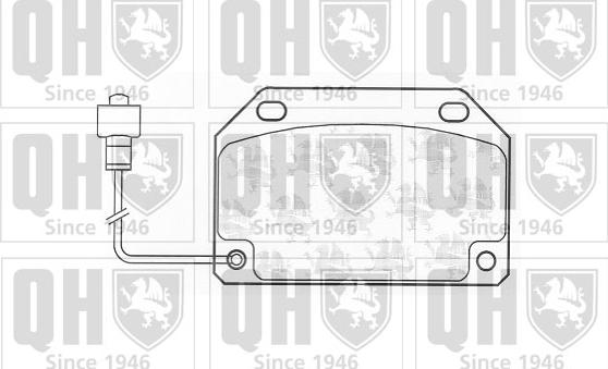 Quinton Hazell BP152 - Тормозные колодки, дисковые, комплект autospares.lv