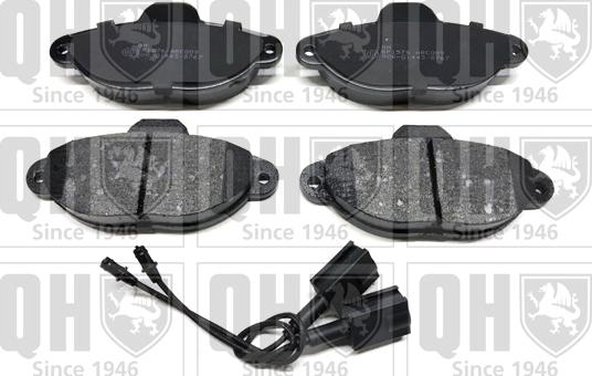 Quinton Hazell BP1576 - Тормозные колодки, дисковые, комплект autospares.lv