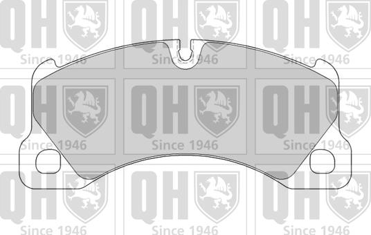 Quinton Hazell BP1570 - Тормозные колодки, дисковые, комплект autospares.lv