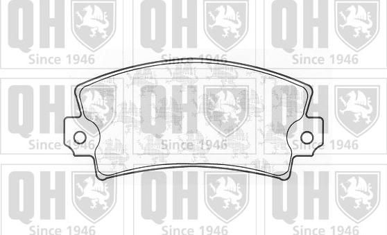 Quinton Hazell BP157 - Тормозные колодки, дисковые, комплект autospares.lv