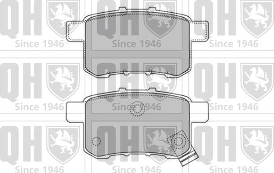 Quinton Hazell BP1659 - Тормозные колодки, дисковые, комплект autospares.lv
