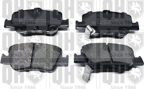 Quinton Hazell BP1653 - Тормозные колодки, дисковые, комплект autospares.lv