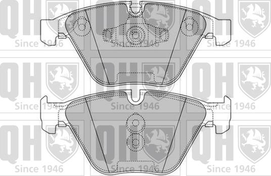 Quinton Hazell BP1605 - Тормозные колодки, дисковые, комплект autospares.lv