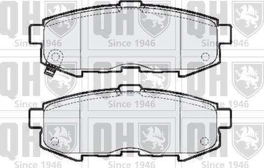 Quinton Hazell BP1610 - Тормозные колодки, дисковые, комплект autospares.lv