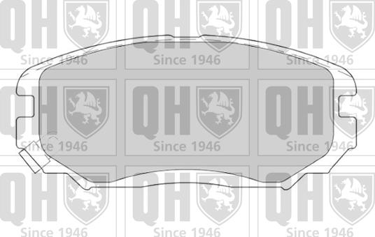 Quinton Hazell BP1686 - Тормозные колодки, дисковые, комплект autospares.lv