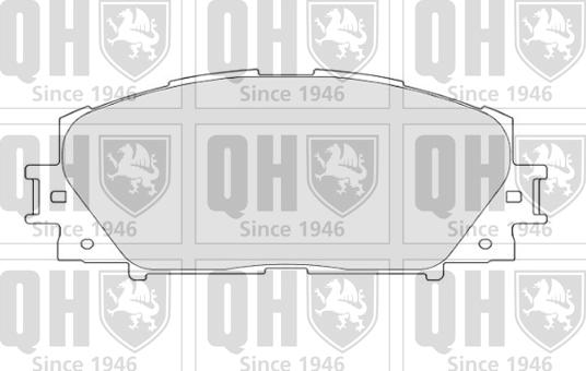 Quinton Hazell BP1682 - Тормозные колодки, дисковые, комплект autospares.lv