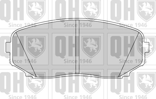 Quinton Hazell BP1626 - Тормозные колодки, дисковые, комплект autospares.lv