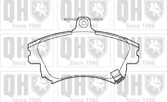 Quinton Hazell BP1099 - Тормозные колодки, дисковые, комплект autospares.lv