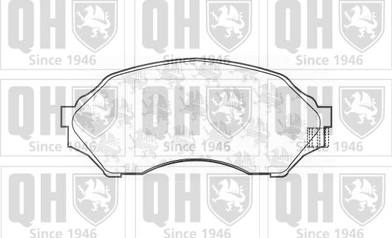 Quinton Hazell BP1094 - Тормозные колодки, дисковые, комплект autospares.lv