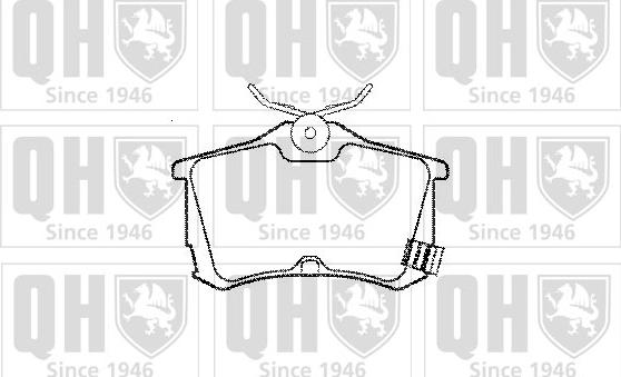 Quinton Hazell BP1093 - Тормозные колодки, дисковые, комплект autospares.lv