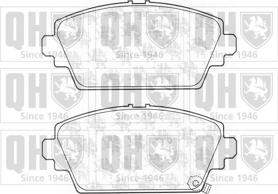 Quinton Hazell BP1092 - Тормозные колодки, дисковые, комплект autospares.lv