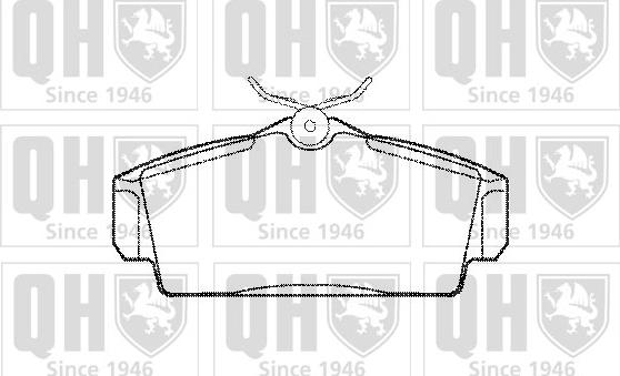 Quinton Hazell BP1097 - Тормозные колодки, дисковые, комплект autospares.lv